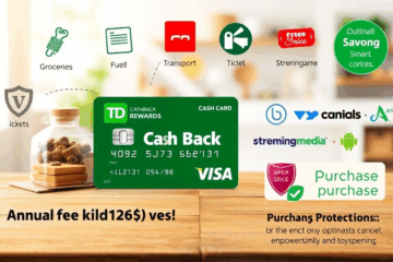Image de la Carte TD Cash Back Visa illustrant les remises en argent sur les achats quotidiens.