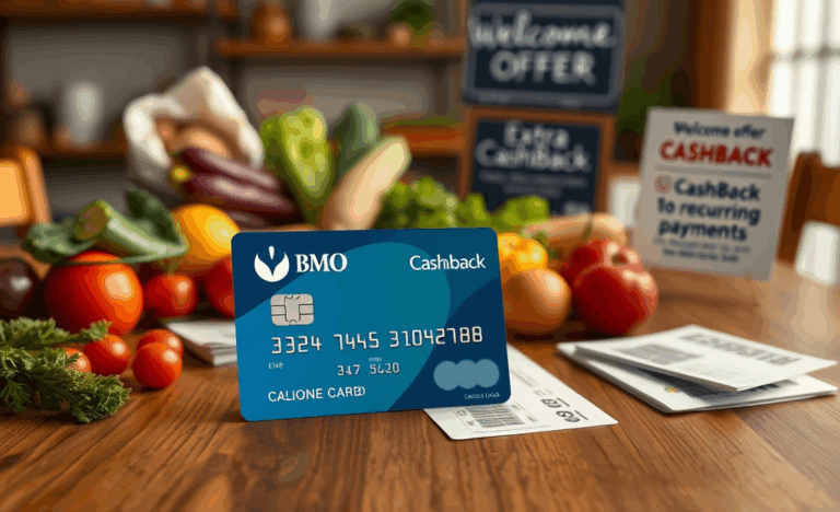 Carte BMO CashBack Mastercard avec des remises sur les achats.
