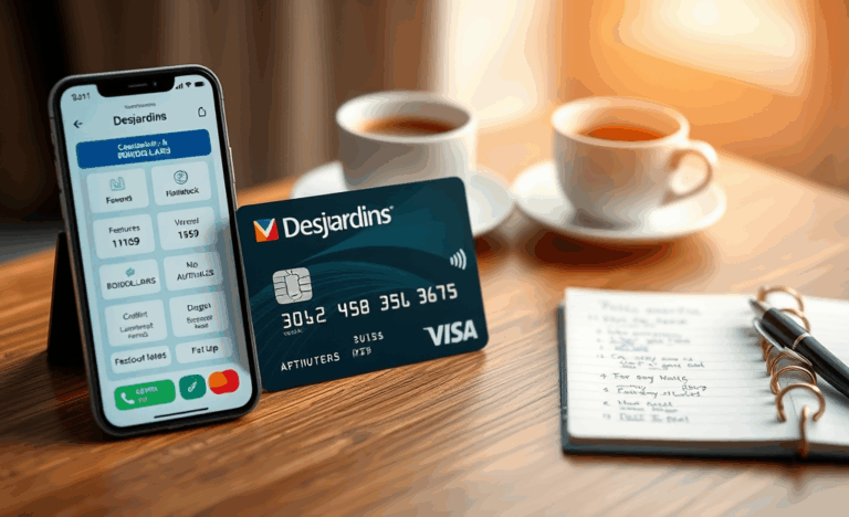 Image de la carte de crédit Carte Desjardins Visa montrant ses avantages.
