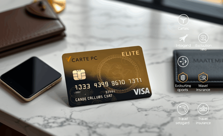 Image représentant la Carte PC Financier Monde Élite et ses avantages exclusifs.