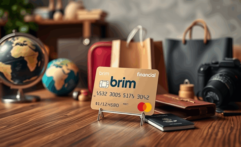 Carte Brim Financial Mastercard, idéale pour les voyageurs et les acheteurs, offrant des récompenses et une protection lors de vos dépenses quotidiennes.