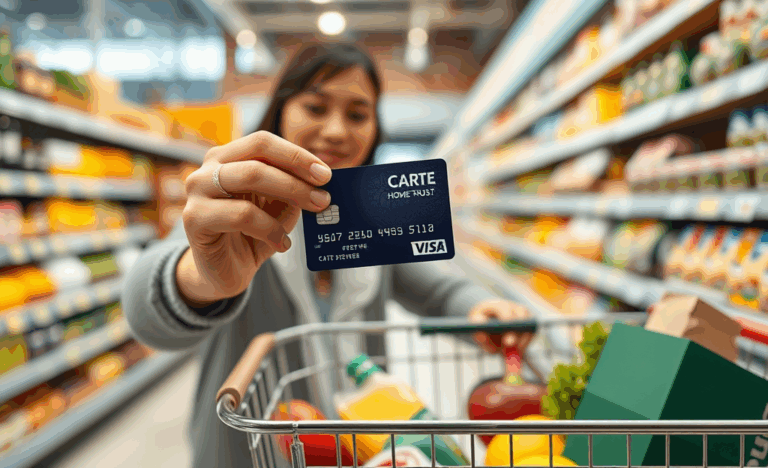 Image de la Carte Home Trust Preferred Visa mettant en avant ses avantages de cashback sans frais annuels.