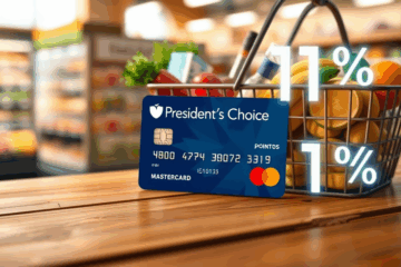 Image représentant la Carte President’s Choice Mastercard avec points de récompense.