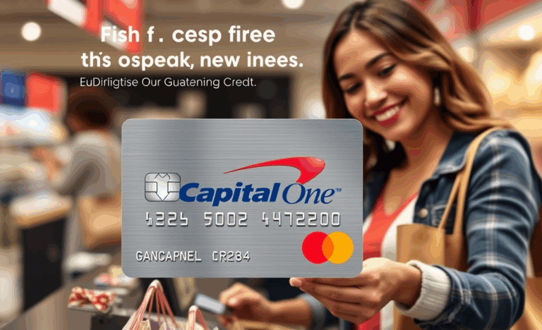 Image d'une Carte Capital One Guaranteed Mastercard, représentant une solution de crédit avec approbation garantie.