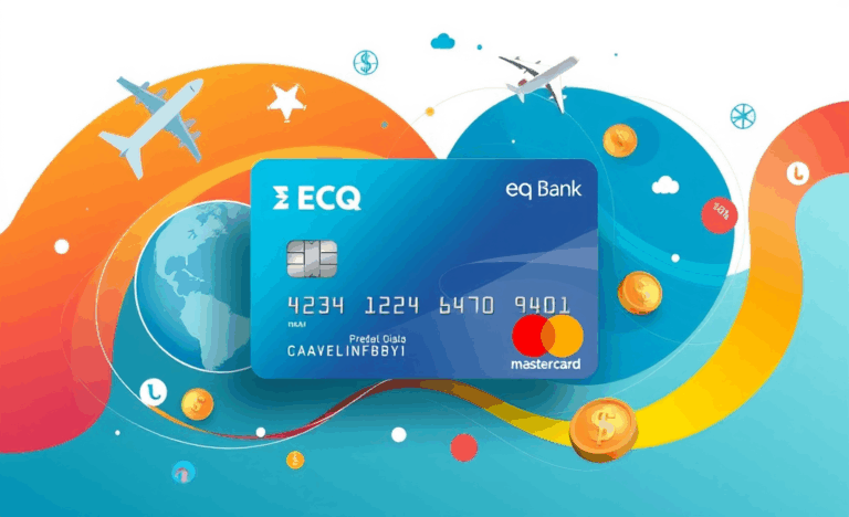 Image de la Carte EQ Bank montrant ses avantages et fonctionnalités attractives.