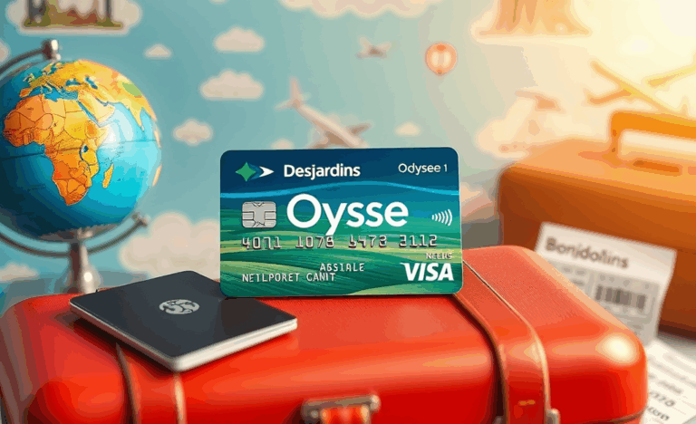 Image de la Carte Visa Desjardins Odyssée, idéale pour les voyageurs.