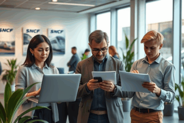 Image illustrative des étapes pour travailler à la SNCF.