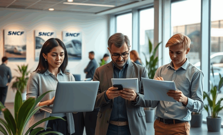 Image illustrative des étapes pour travailler à la SNCF.