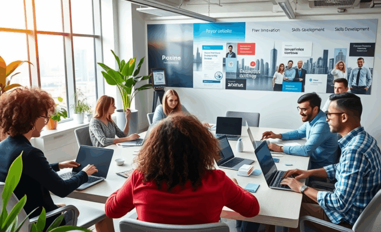 Image illustrant les étapes pour progresser professionnellement au sein de Proximus.