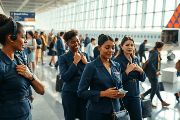 Une équipe de Brussels Airlines lors d'une réunion, discutant des défis et opportunités de leur quotidien professionnel.