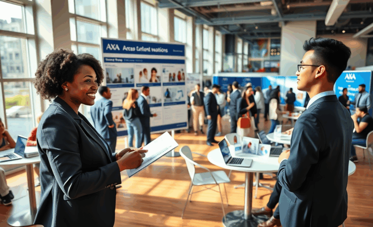 Image illustrant l'engagement d'AXA pour le développement de carrière de ses employés.