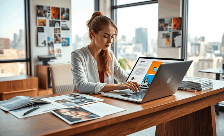 Exemple de portfolio créatif et professionnel pour impressionner les employeurs.