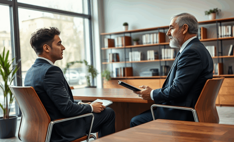 Un candidat se prépare pour un entretien d'embauche en France.