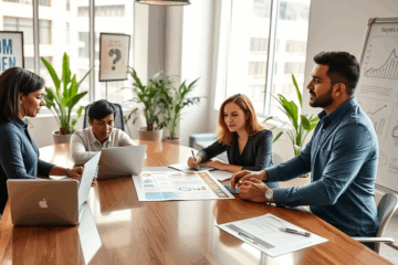 Image représentant les étapes pour évoluer dans une entreprise après l'embauche.
