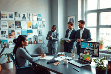Un exemple de portfolio créatif et professionnel.
